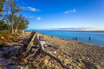 beach and sea, Saint-Gilles-les-Bains, Reunion island 