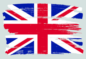Union jack flag in grunge style