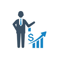 Business analytics icon