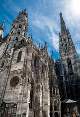 Fototapeta na wymiar Cathedral Stephansdom In The Inner City Of Vienna In Austria