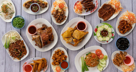 Thai & Japanese Mixed Food Selections 