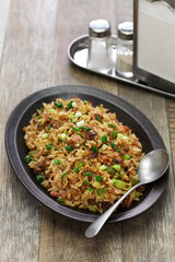 classic cajun dirty rice, southern food