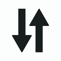 Black arrow icon vector