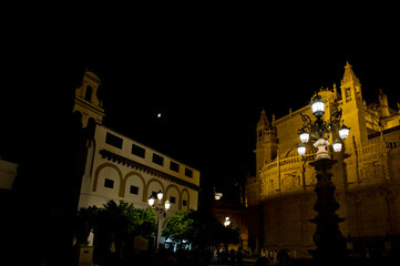 Fototapeta na wymiar Seville Cathedral and La Giralda, Seville, Andalucía, Spain