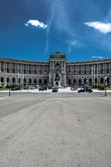Fototapeta premium Imperial Palace Hofburg And Famous Square Heldenplatz In The Inner City Of Vienna In Austria