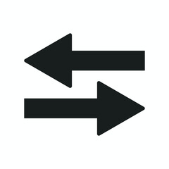 Black arrow icon vector