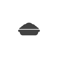 Fototapeta premium rice, food icon vector illustration