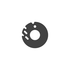 Obraz premium donut, doughnut icon vector illustration