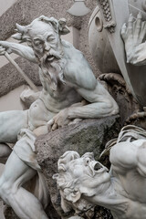 Detail Of A Fountain At The Wiener Hofburg In The Inner City Of Vienna In Austria