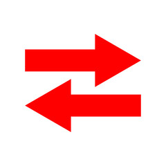 Red arrow icon vector