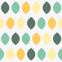 simple colorful ovals geometric shape seamless pattern for card, wallpaper, texture, banner, label, cover etc. vector design