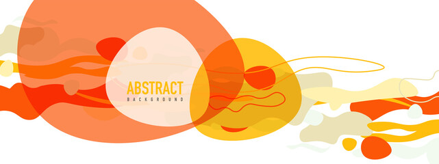 Trendy liquid style shapes abstract design, dynamic vector background for placards, brochures, posters, web landing pages, covers or banners