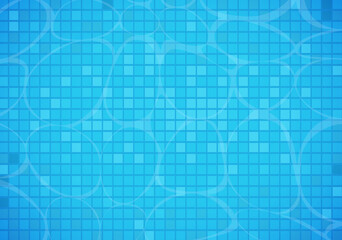 Swimming pool background. Modern blue swimming pool for backdrop, banner, wallpaper, surface pattern, cover and banner. Creative art concept, vector illustration background