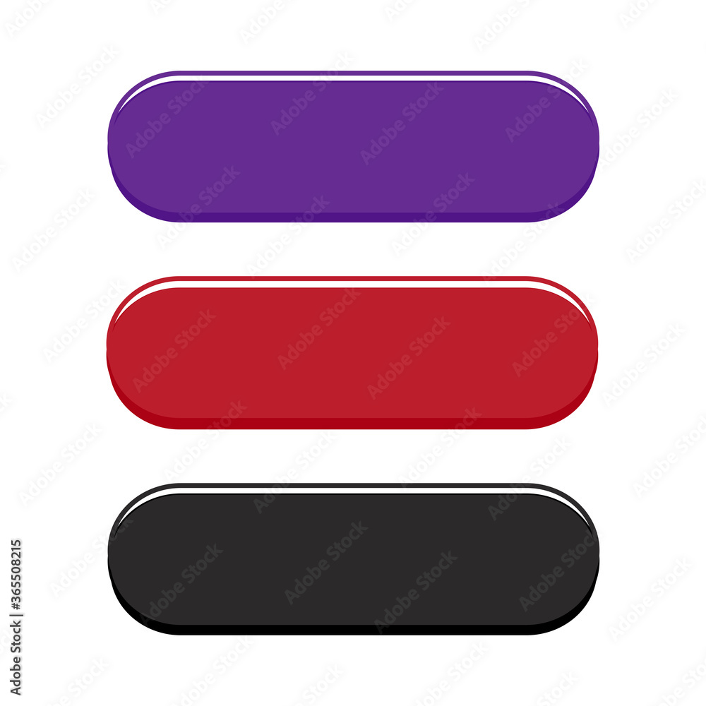 Poster web button icon set isolated on white background. trendy web button icons for website, app, ui, inte