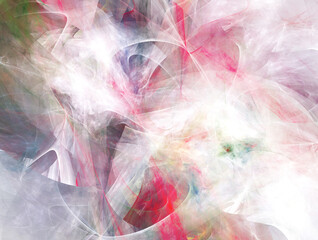 Abstract color dynamic background with lighting effect. Fractal texture. Fractal art