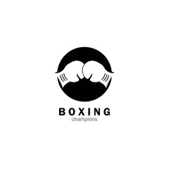 Boxing and martial arts logo vector