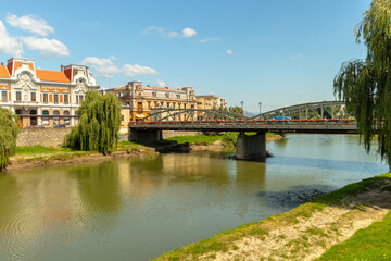 Fototapeta na wymiar The Iron Bridge from Lugoj, Romania