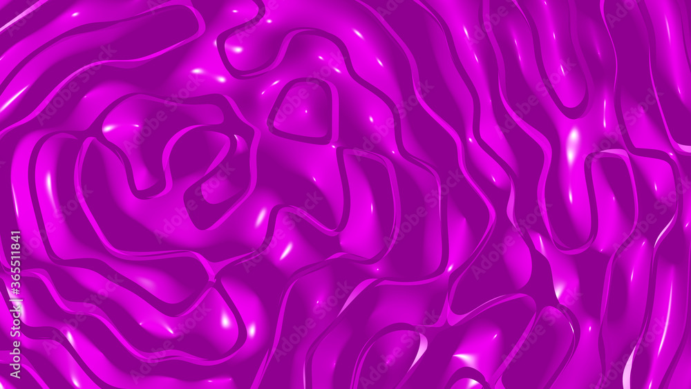 Aufkleber simple light fuchsia monochromic 3d abstract background image made of plain crackle patterns with sh