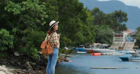 Woman look at the sea