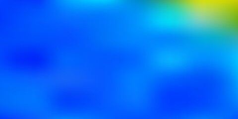 Light blue, yellow vector blur background.