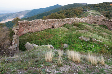 Fototapeta na wymiar Siria Medieval Fortress in Arad County, Romania, Europe