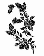 flower motif design element	