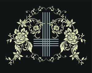 Vector flower design. Colorful floral collection with leaves and flowers,Design for invitation, wedding or greeting cards