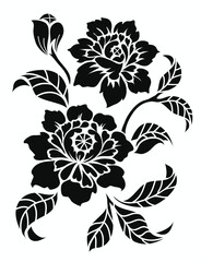 flower motif design element