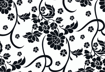 seamless floral background	