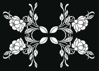 flower motif design element