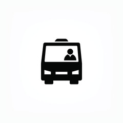 Fototapeta premium Bus vector icon , lorem ipsum Flat design