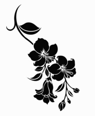 flower motif design element