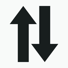 Black arrow icon vector