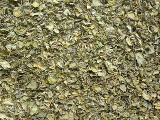 Greenish yellow color dry Fenugreek leaves