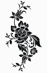 flower motif design element