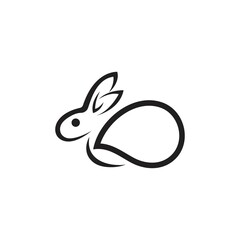 Obraz premium rabbit logo vector