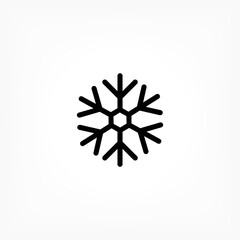 Snow vector icon , lorem ipsum Flat design