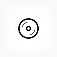 Disk  vector icon , lorem ipsum Flat design