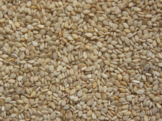 Brown and white color dry Sesame seeds