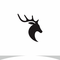 Deer Logo Design Vector Illustration