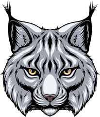 Lynx head vector © Andrey1005