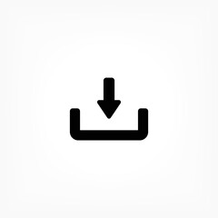 Downloading  vector icon , lorem ipsum Flat design