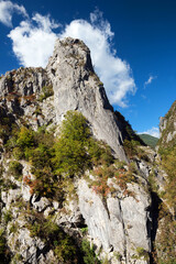 Alpine landscape in Cernei Mountains, Romania, Europe