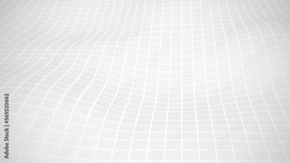 Poster abstract white background. grey gradient vector backdrop. 3d surface. polygon wavy structure. futuri