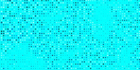 Light BLUE vector template with circles. Abstract decorative design in gradient style with bubbles. Pattern for wallpapers, curtains.