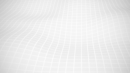 Abstract white background. Grey gradient vector backdrop. 3d surface. Polygon wavy structure. Futuristic technology style. Presentation or banner template. Modern tech concept. Geometric wallpaper