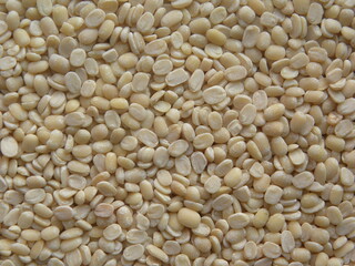 White split raw Vigna mungo Urad dal lentils