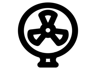 Obraz premium Fan Icon Vector. Simple flat symbol. Illustration pictogram