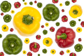 red green yellow capsicum 