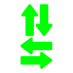 Green arrow icon vector